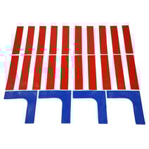 tanga sports® Floor Marking Set Lines and Corners, Set of 24