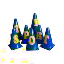 tanga sports® Marking cones with letters, set of 26
