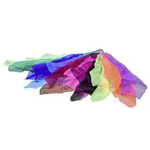 tanga sports® Chiffon juggling scarves, set of 10